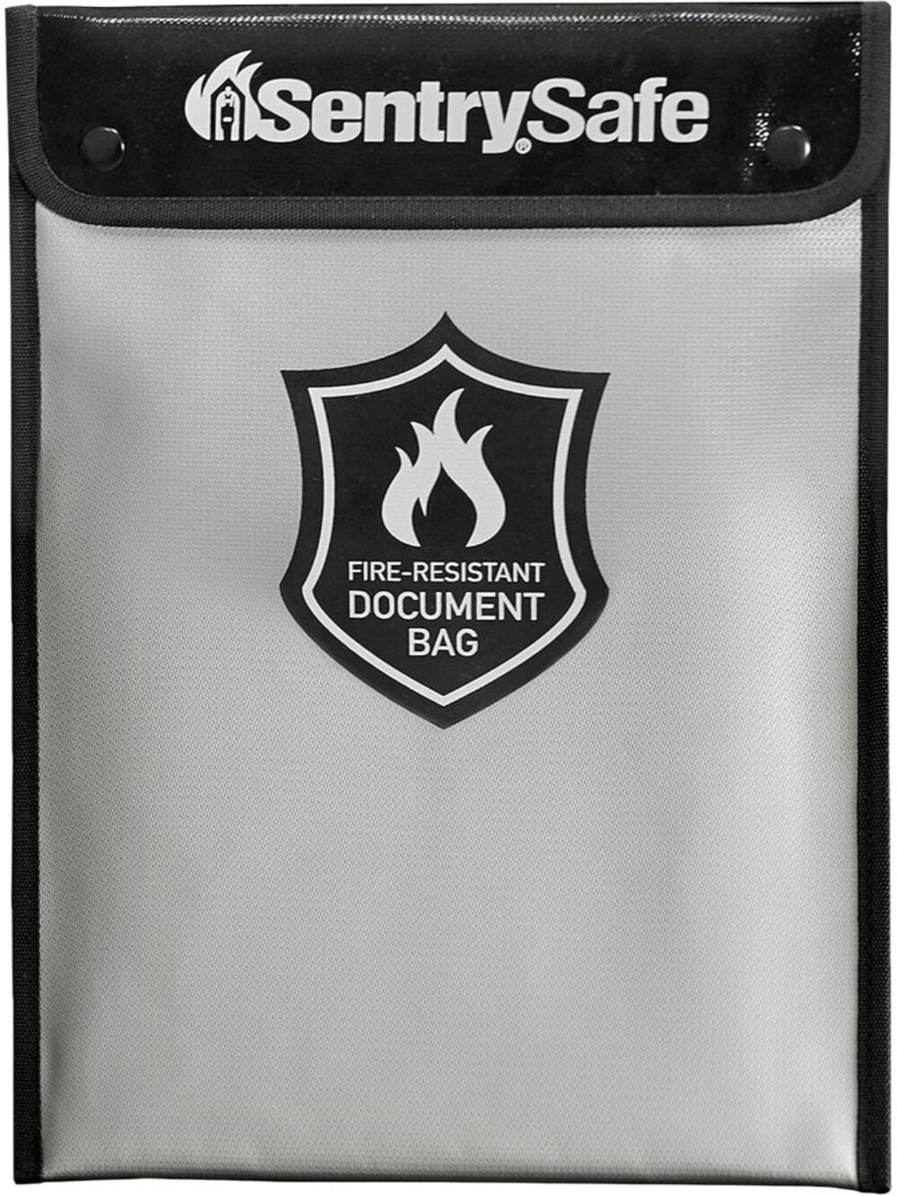 Fire and Water Resistant Portable Bag with Zipper for Money or Document Storage,